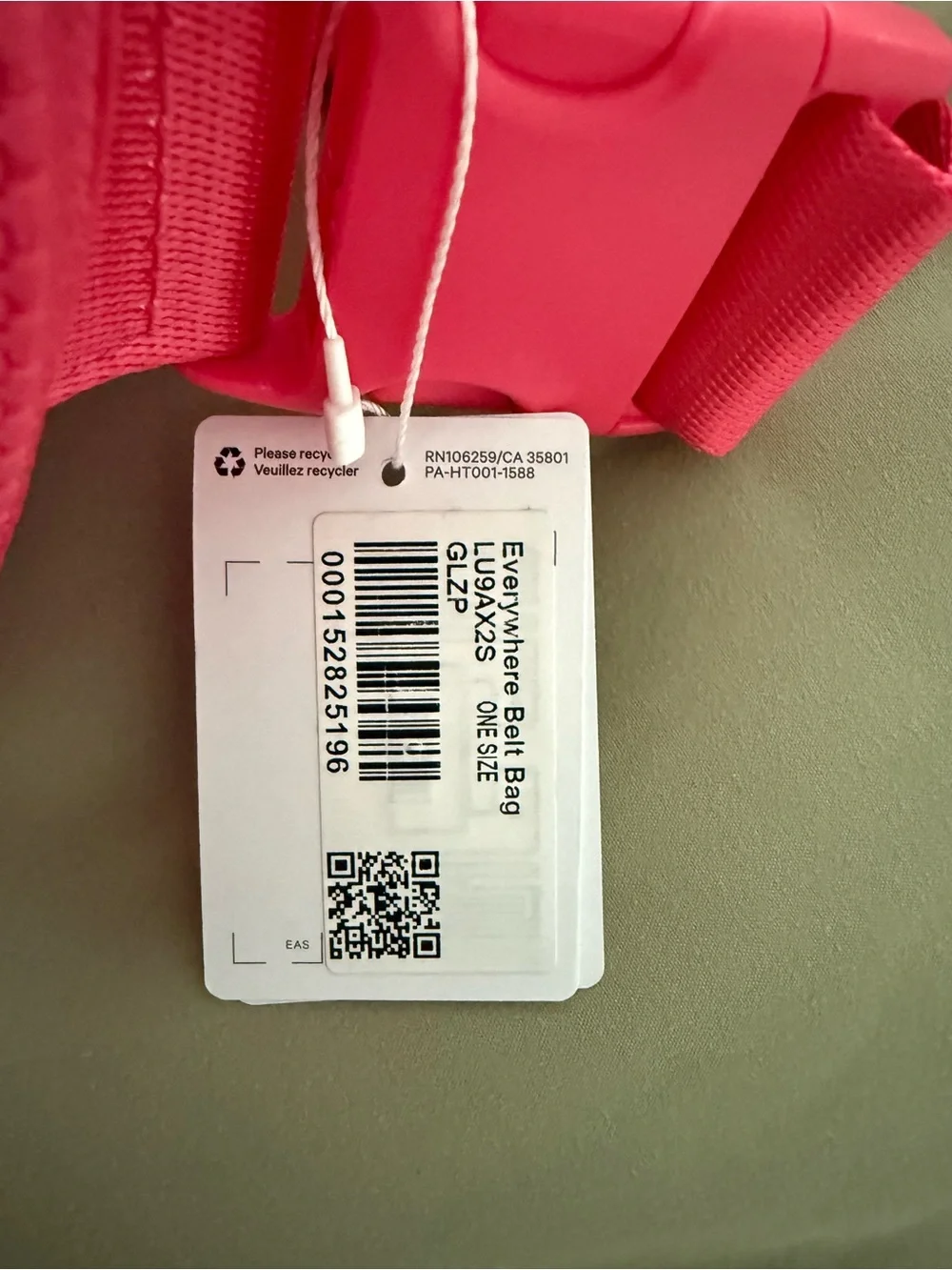 NWT lululemon Belt Bag - Glaze Pink